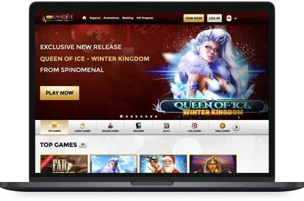 Unique Casino Desktop